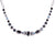 Marquise and Round Necklace with Flower Adornments in  "Tuxedo" *Custom*