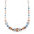 Marquise and Round Necklace with Flower Adornments in  "First Toast" *Custom*