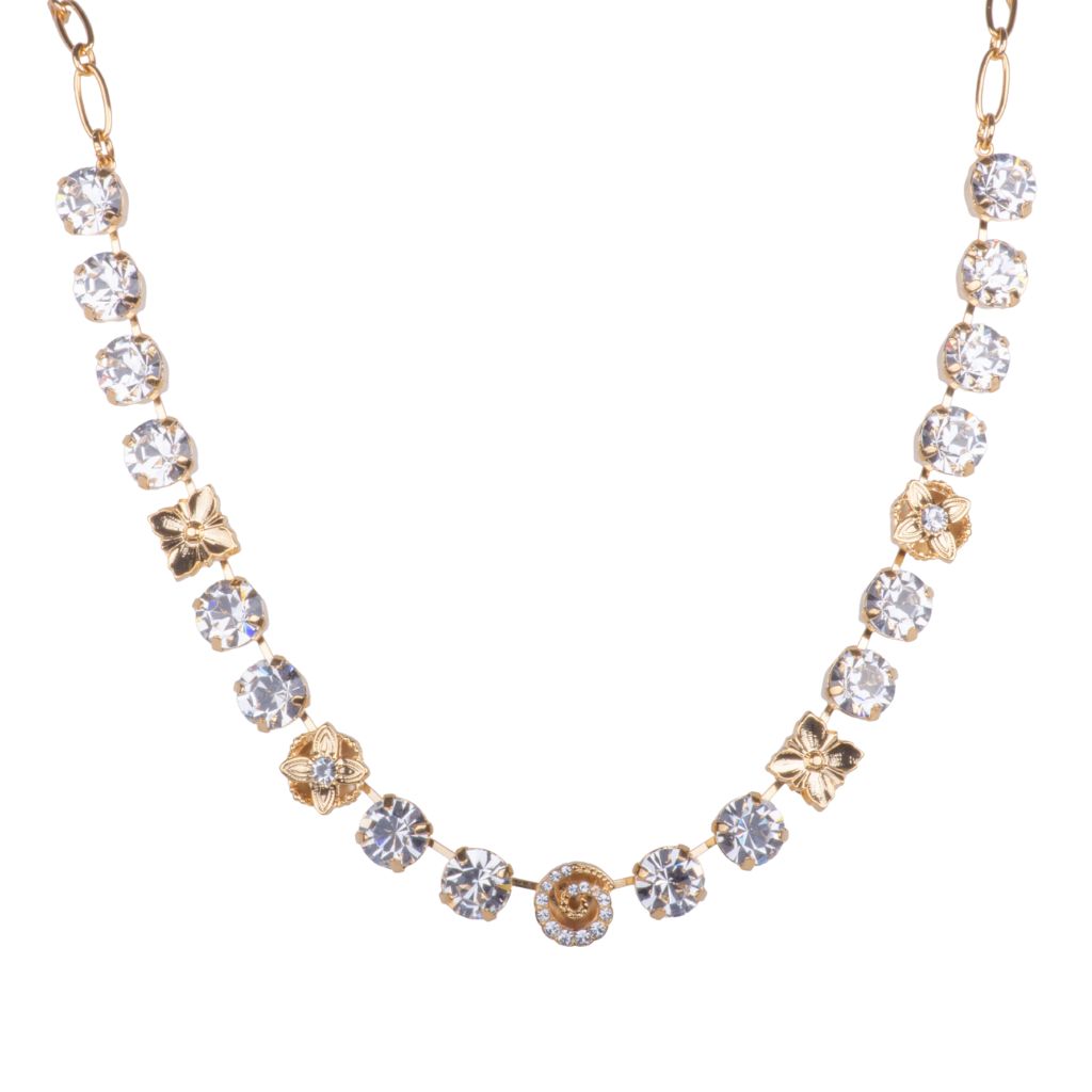 Large Spiral Element Necklace in "On a Clear Day" - Yellow Gold