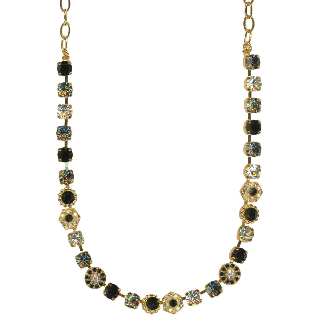 Petite Elemental Necklace in "Obsidian Shores" *Custom*