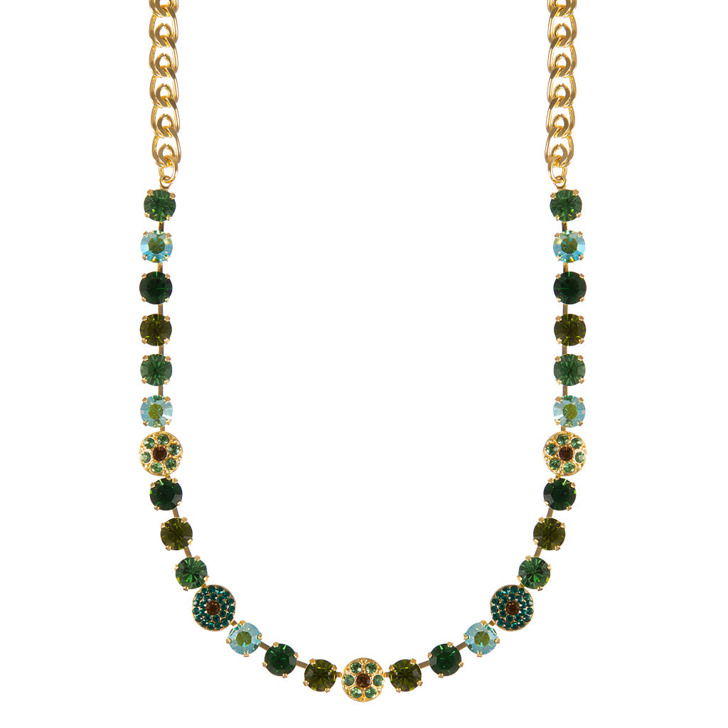 Medium Pavé Necklace in "The Green Room" *Custom*
