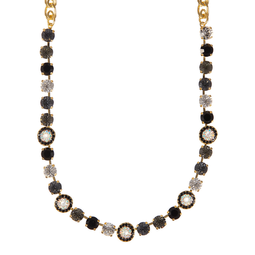 Medium Buttercup Necklace in "Obsidian Shores" *Custom*