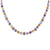 Medium Pavé Necklace in "Sunrise" - Rhodium