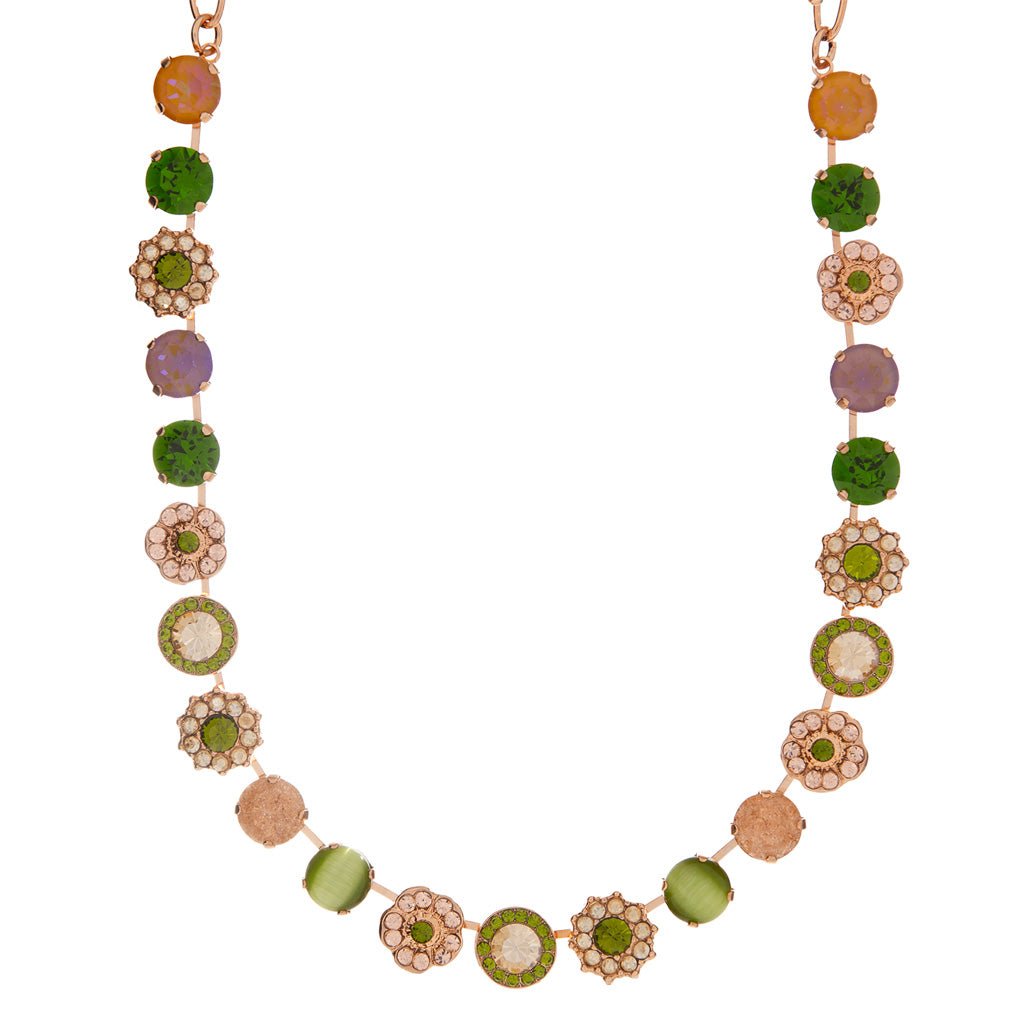 Large Elemental Necklace in "Olive Garnish" *Custom*
