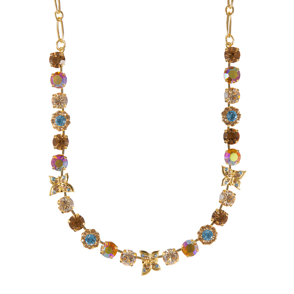 Medium Butterfly Necklace in "Bourbon & Brass" *Custom*