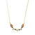 Petite Oval and Tree Necklace in "Holly" - Yellow Gold