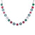 Large Rosette Rivoli Necklace in "Holly" *Custom*