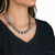 Large Rosette Necklace in "On a Clear Day" - Rhodium