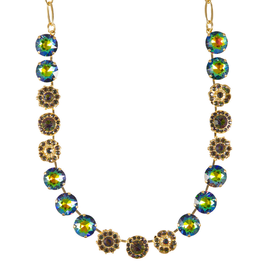 Large Rosette Rivoli Necklace in "Twilight Serenade" *Custom*