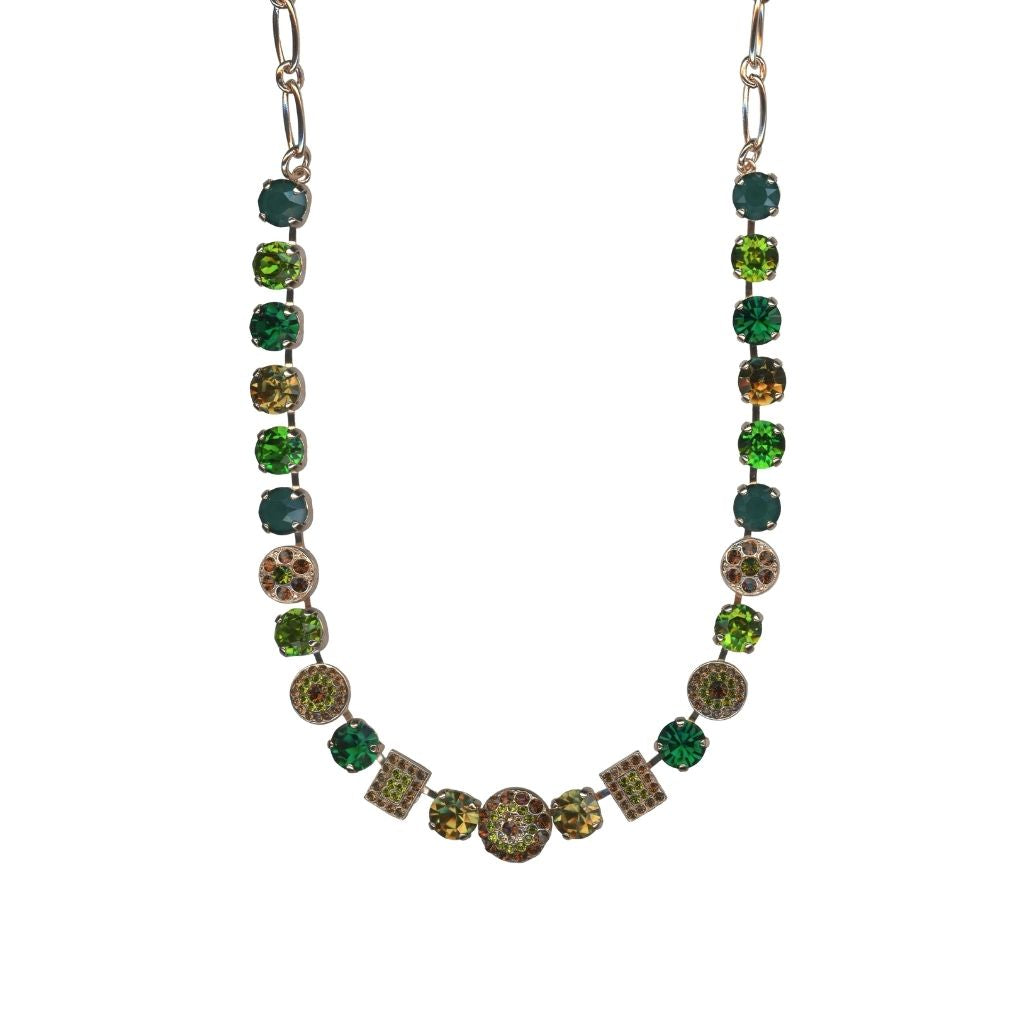 Medium Cluster and Pavé Necklace in "Evergreen" *Custom*