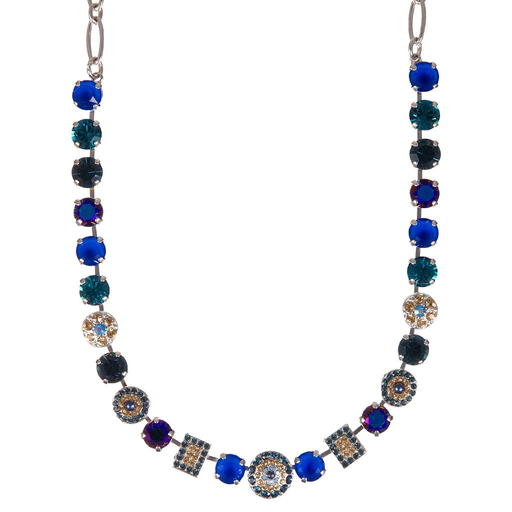 Medium Cluster and Pavé Necklace in "Indigo Hour" *Custom*