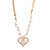 Ornate Heart and Moon Pendant  in "On a Clear Day" - Yellow Gold