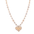 Ornate Heart Pendant with Elemental Chain in "On a Clear Day" - Yellow Gold