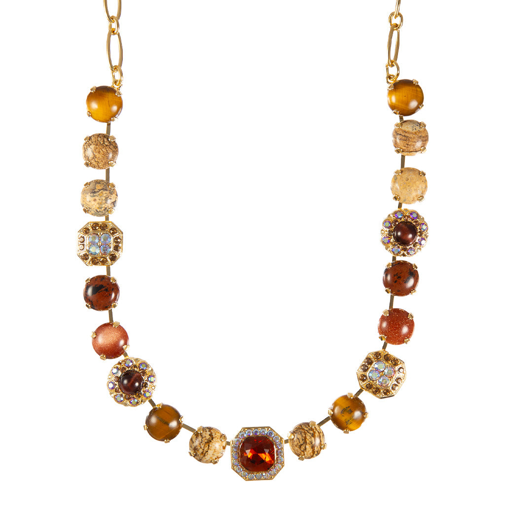 Large Square Cluster Necklace in "Cello Solo" *Custom*