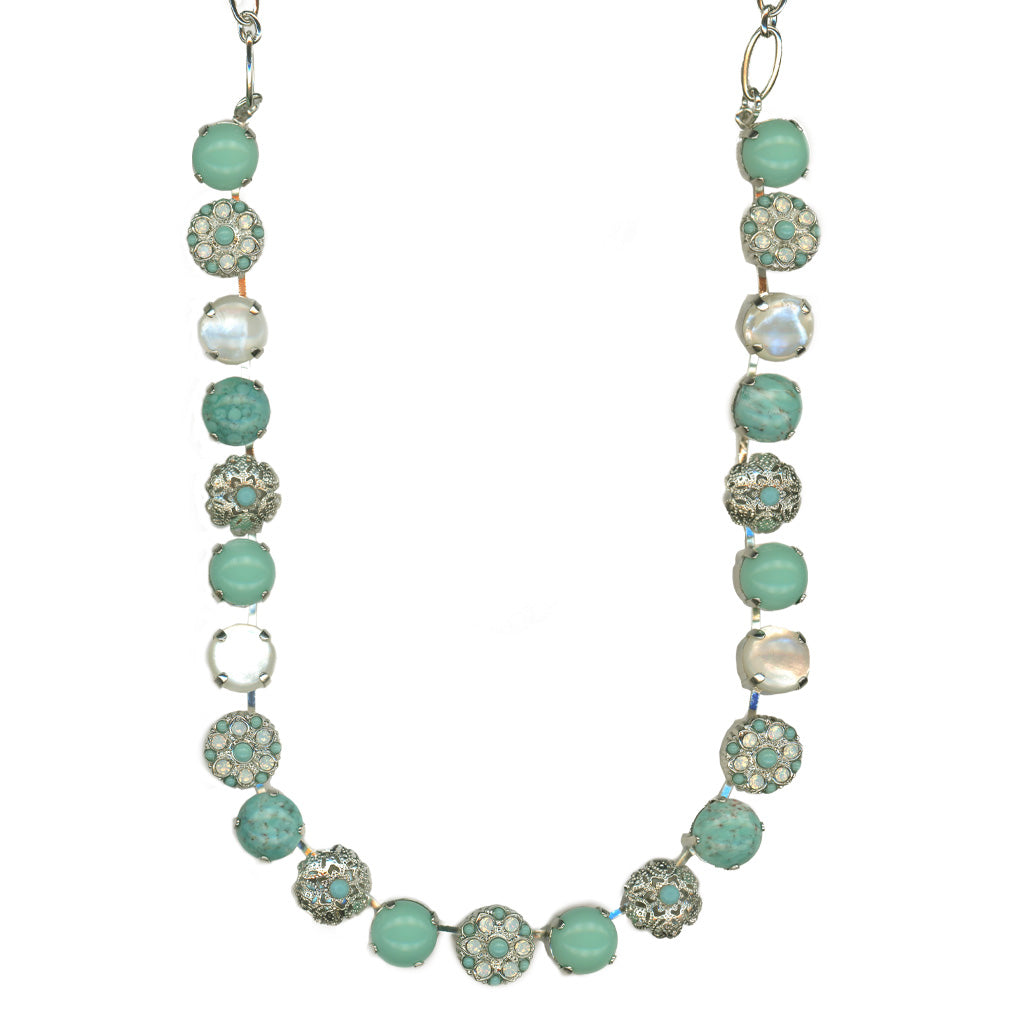 Large Embellished Necklace in "Aegean Coast" *Custom*