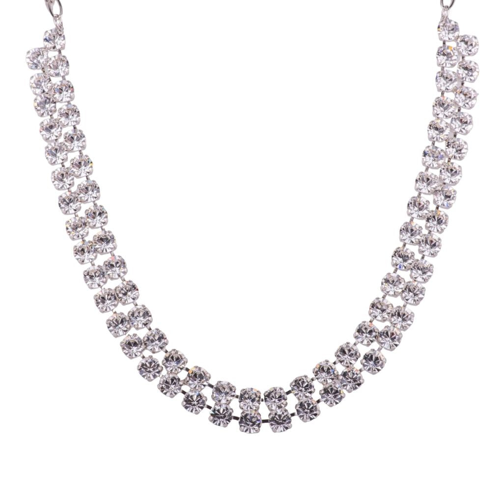 Double Medium Everyday Necklace in "On a Clear Day" - Rhodium