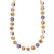 Large Pavé and Rosette Necklace in "Amaretto" *Custom*