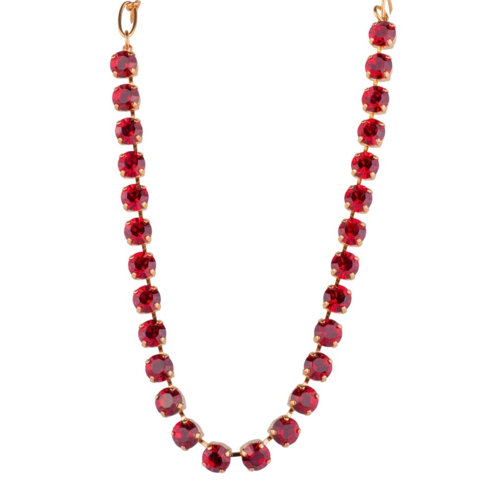 Medium Everyday Necklace "Siam" - Rhodium