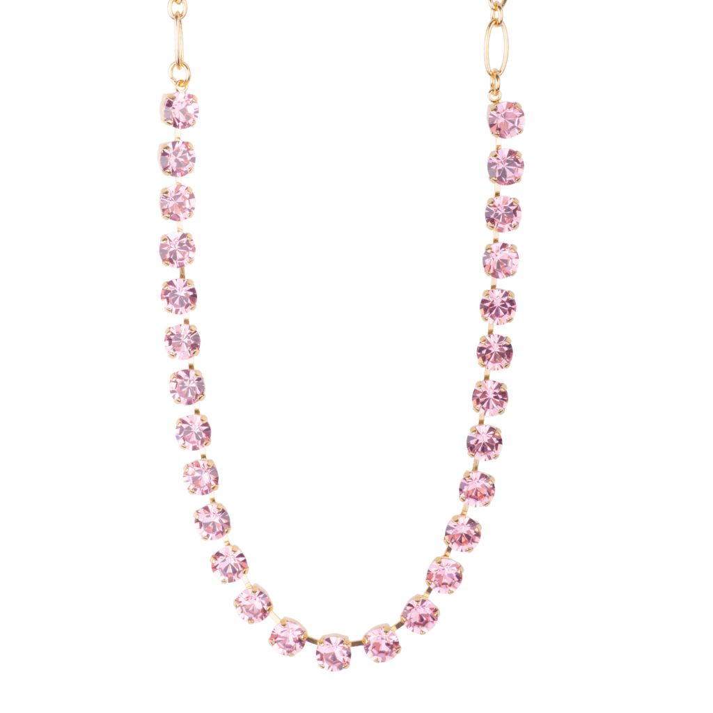 Medium Everyday Necklace in "Light Rose" - Yellow Gold