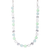 Medium Everyday Necklace "Malibu Mint" - Rhodium