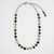 Medium Everyday Necklace in "Obsidian Shores" - Rhodium