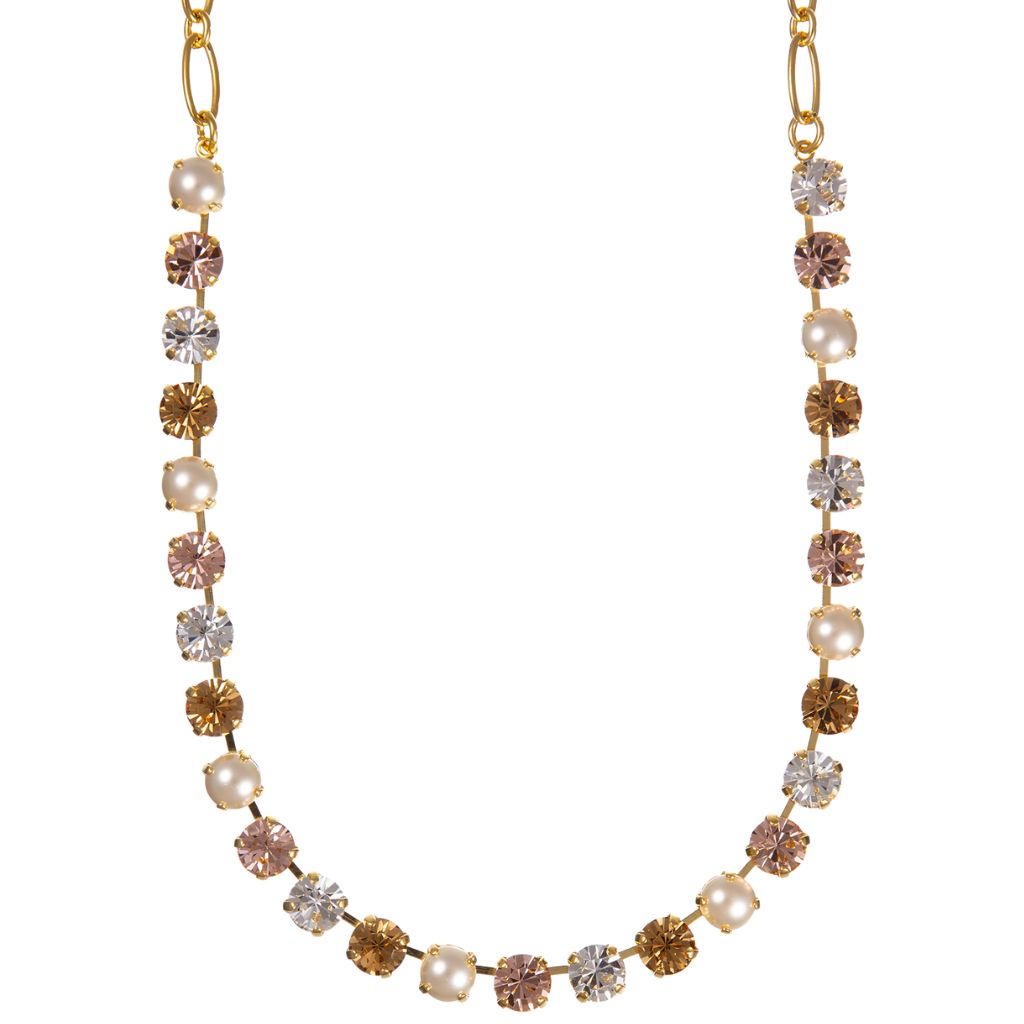 Medium Everyday Necklace in "Pearl Compact" - Yellow Gold