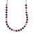 Medium Everyday Necklace in "Cranberry Crush" - Rhodium