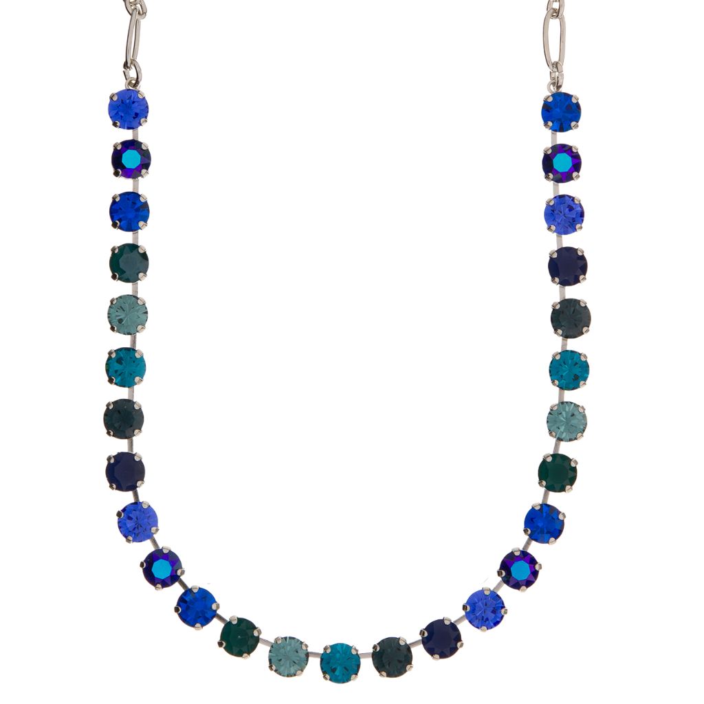 Medium Everyday Necklace in "Countdown Gown" - Rhodium