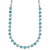 Medium Everyday Necklace in "Crystal Blue" - Rhodium