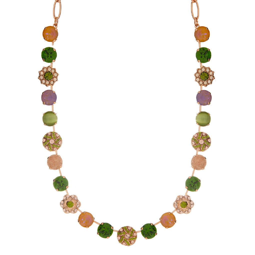 Large Swirl Necklace in "Olive Garnish" *Custom*