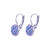 Petite Pavé Leverback Earrings in "Lavender Fields"  *Custom*