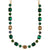 Medium Emerald and Round Necklace in "The Green Room" *Custom*