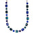 Medium Emerald and Round Necklace in "Indigo Hour" *Custom*