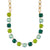 Large Cushion Cut Necklace in "The Green Room" *Custom*