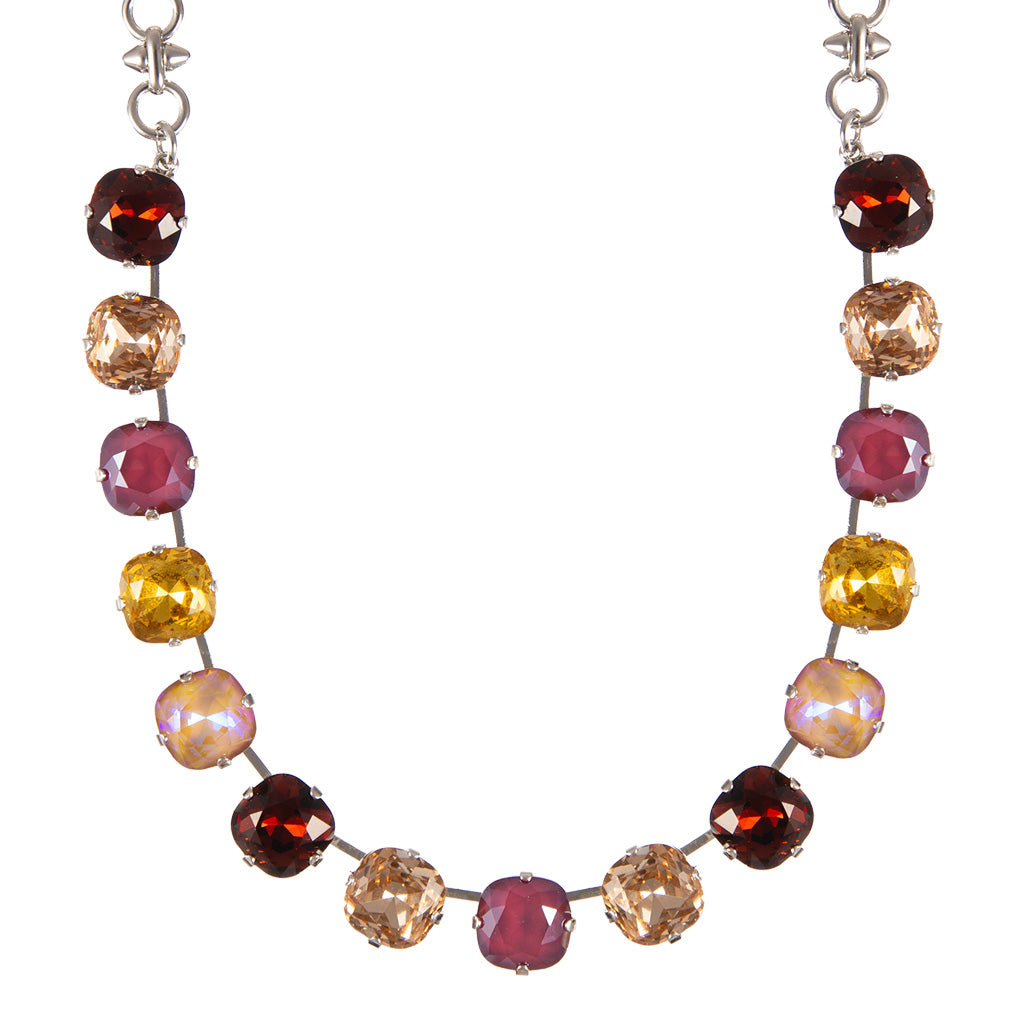 Large Cushion Cut Necklace in "Velvet Encore" *Custom*