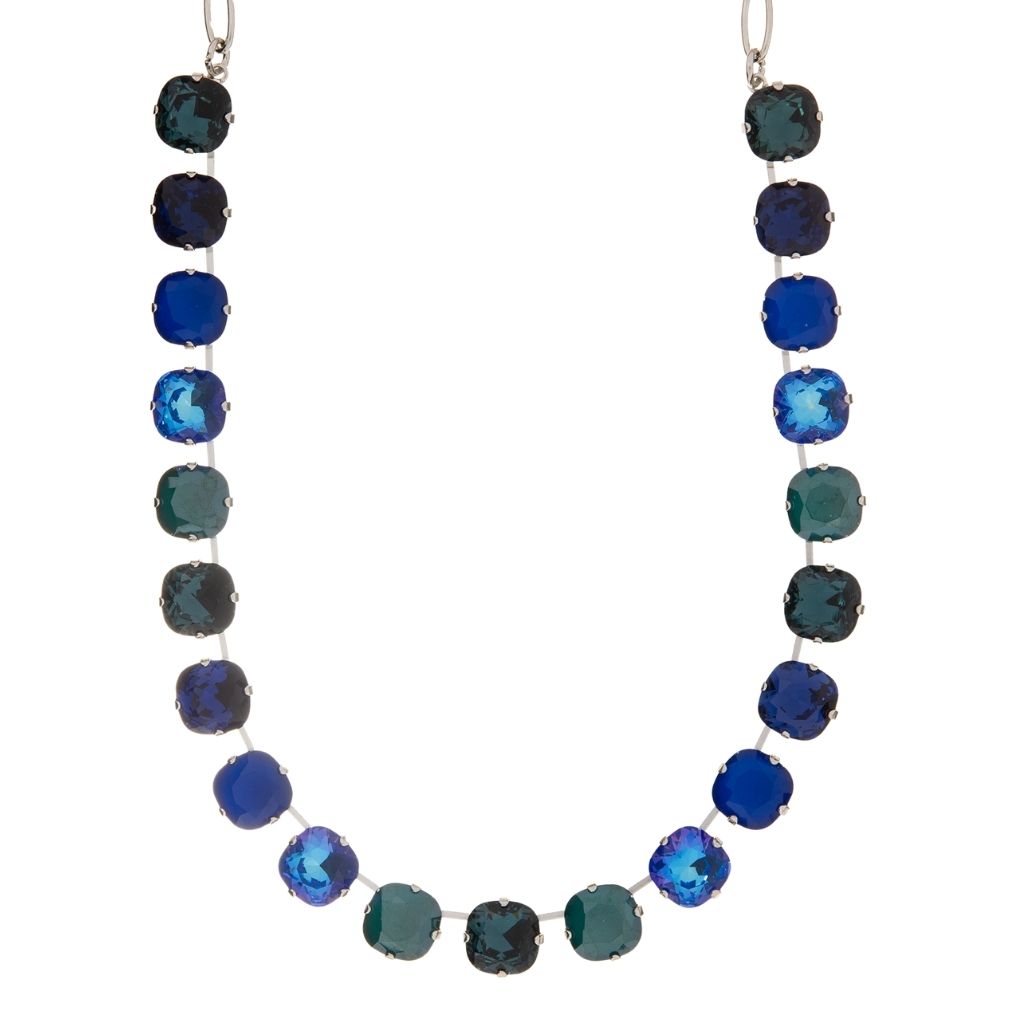 Large Cushion Cut Necklace in "Countdown Gown" *Custom*