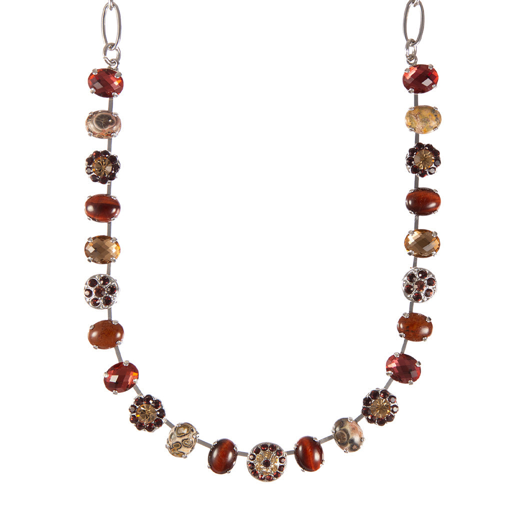 Medium Oval Elemental Necklace in "Velvet Encore" *Custom*