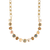 Medium Oval Elemental Necklace in "Bourbon & Brass"