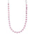 Small Everyday Necklace in "Light Rose" - Rhodium