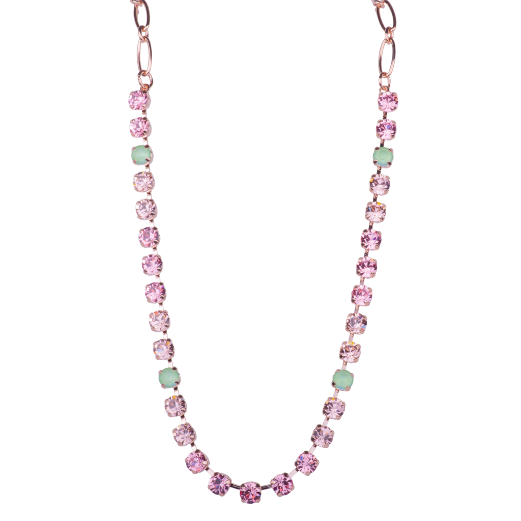 Small Everyday Necklace in "Parasol" - Rose Gold