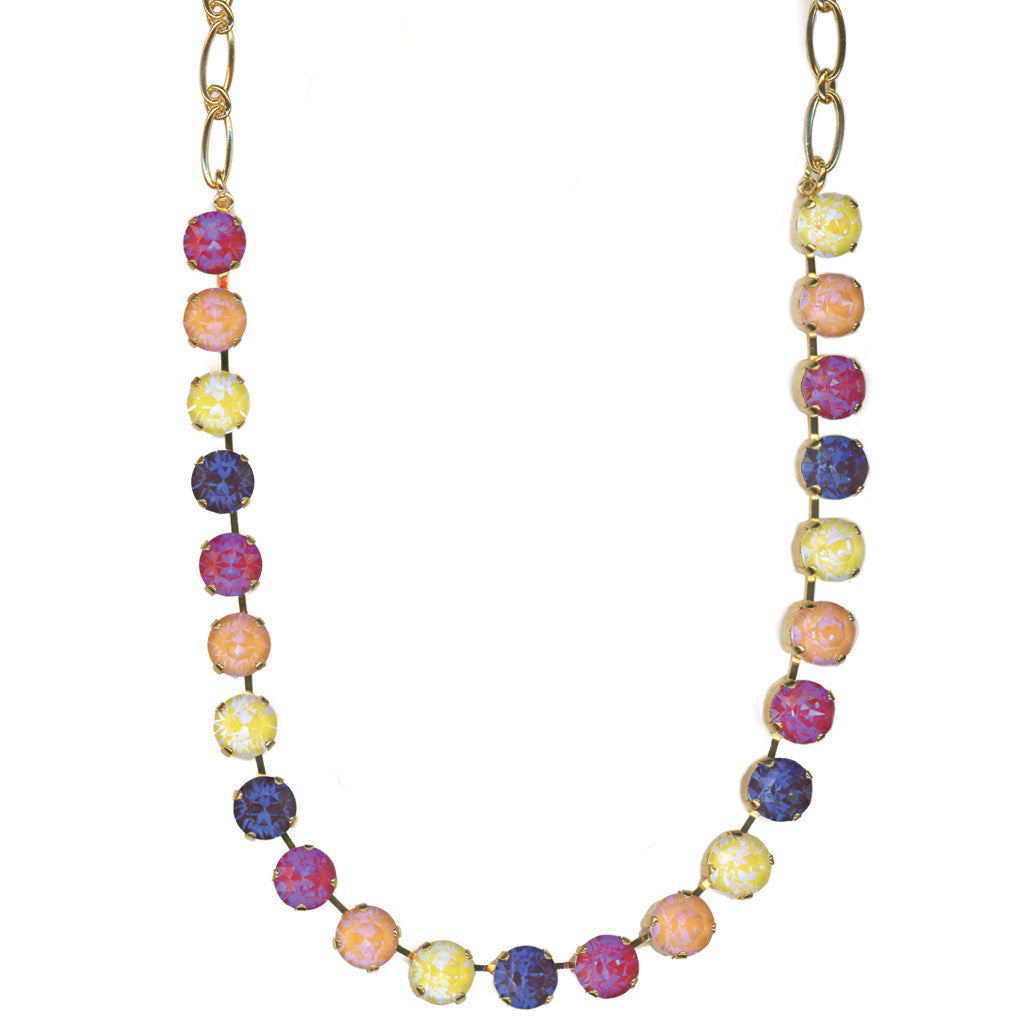 Large Round Necklace in "Candy" - Yellow Gold
