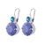 Extra Luxurious Double Stone Leverback Earrings in "Violet *Custom*