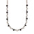 Small Oval and Round Necklace in "Obsidian Shores" *Custom*