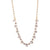 Small Oval and Round Necklace in "Clear Ignite" - Yellow Gold