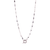 Diamond Spring Ring Charm Chain - Rhodium