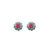 Medium Flower Earrings in "Coral Cove" *Custom*