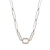Petite Rectangle Pendant with Paperclip Chain in "Clear Aurora Borealis" *Custom*
