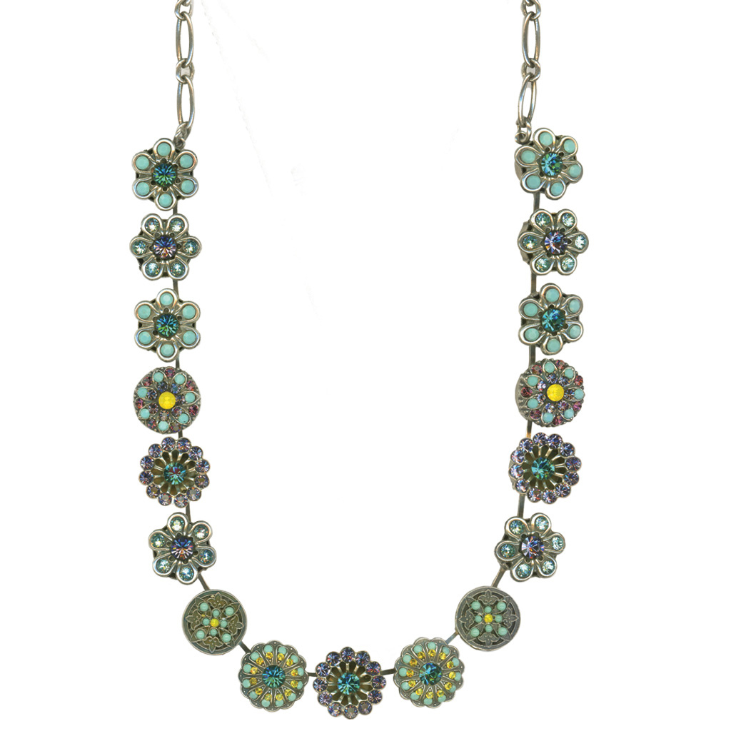 Extra Luxurious Rosette Necklace in "Vineyard Veranda" *Custom*