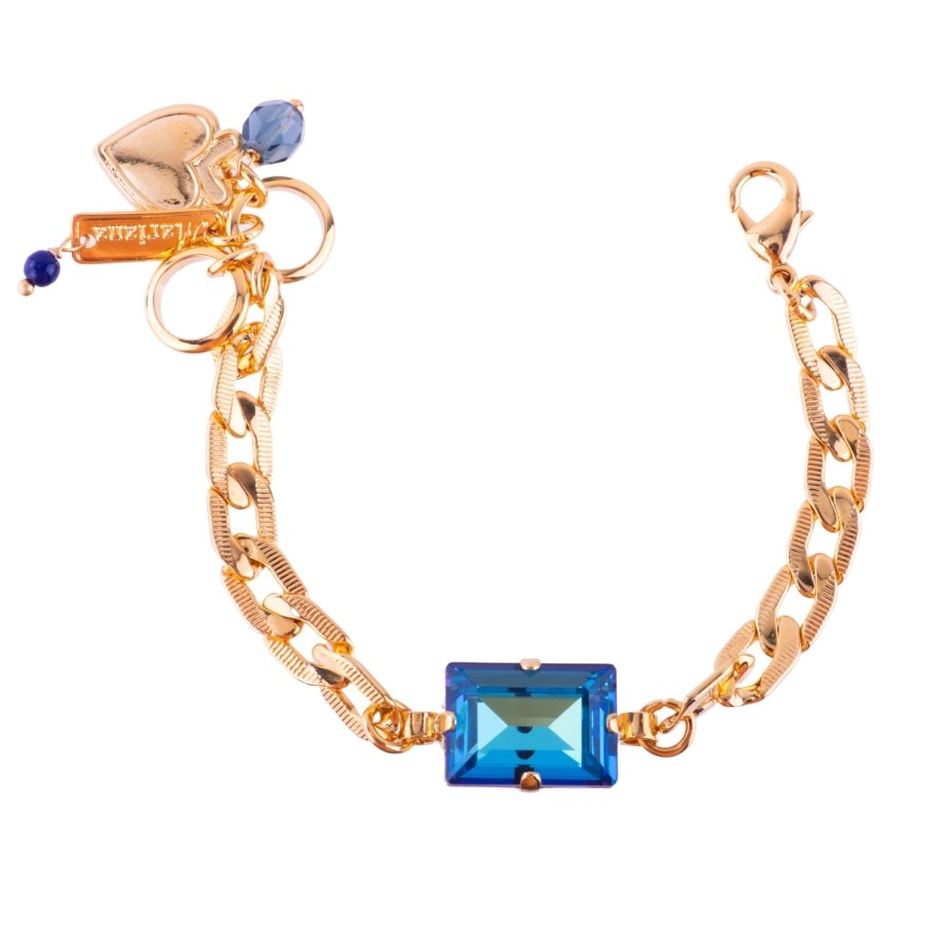 14K Gold Large Puffy Mariner Knotlink Chain Bracelet – Sheryl Lowe