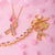 Breast Cancer Awareness Pendant - Yellow Gold